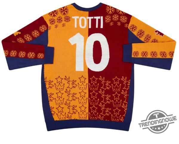 Totti 10 In A Manger Christmas Ugly Sweater Playful Holiday Sweater For Totti Fans trendingnowe 2