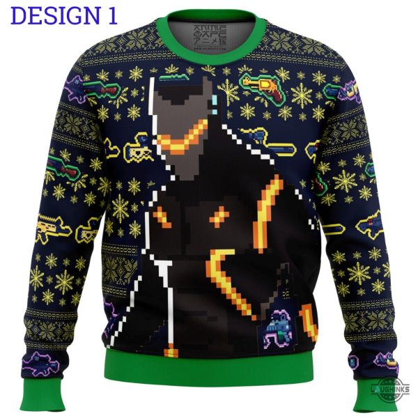 fortnite christmas sweater twas night party flossing through the snow ugly artificial wool sweatshirt laughinks 1