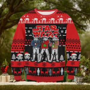 funny star wars ugly christmas sweater