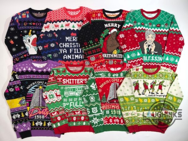 christmas movie ugly sweater best seller family matching xmas faux knitted artificial wool sweatshirt laughinks 2