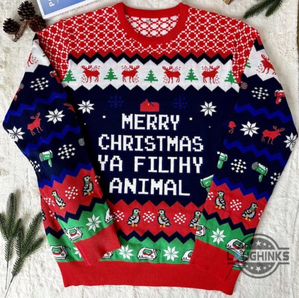 christmas movie ugly sweater best seller family matching xmas faux knitted artificial wool sweatshirt laughinks 3