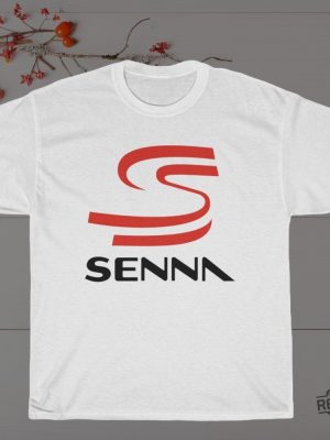 Ayrton Senna Logo Brazilian Racing Legend T Shirt Ayrton Senna T Shirt Hoodie Sweatshirt revetee 2