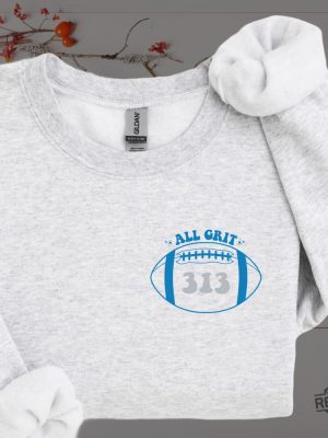 Detroit Lions Football Sweatshirt One Shot Sweater Detroit Grit Eminem Crewneck 313 Shirt Detroit Lions Grit Shirt revetee 3