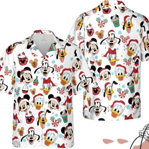 Mickey Mouse And Friends Christmas Candy Hawaiian Shirt Disneyland Xmas Holiday Hawaii Shirt Disney Christmas Shirt revetee 3