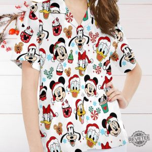 Mickey Mouse And Friends Christmas Candy Hawaiian Shirt Disneyland Xmas Holiday Hawaii Shirt Disney Christmas Shirt revetee 4