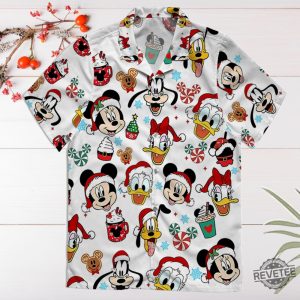 Mickey Mouse And Friends Christmas Candy Hawaiian Shirt Disneyland Xmas Holiday Hawaii Shirt Disney Christmas Shirt revetee 5