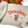 Disneyland Mickey Christmas Embroidered Sweatshirt Shirt Hoodie Disney Christmas Embroidery Hoodie Disney Christmas Shirt revetee 1