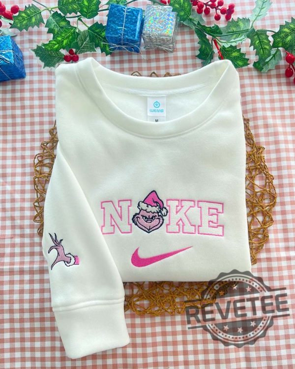 Christmas Friends Crewneck Sweatshirts Holiday Sweater Christmas Sweater Embroidered Sweatshirt Gingerbread Santa Gift Disney Christmas Shirt revetee 1