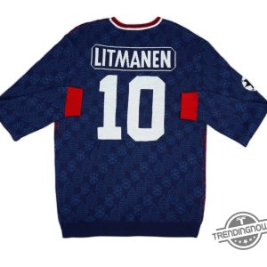 Litmanen 10 Kerst Krans Christmas Ugly Sweater Soccerthemed Holiday Sweater trendingnowe 2