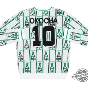 Okocha 10 Naija Christmas Ugly Sweater Nigerianinspired Festive Sweater trendingnowe 2