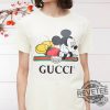 X Disney Cream Multicolour Logo T Shirt Gucci Mickey Mouse Shirt Hoodie Sweatshirt revetee 1