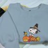 Snoopy Thanksgiving Embroidered Sweatshirt Thanksgiving Snoopy Embroidered Shirt Hoodie Sweatshirt Snoopy Thanksgiving Shirt revetee 1