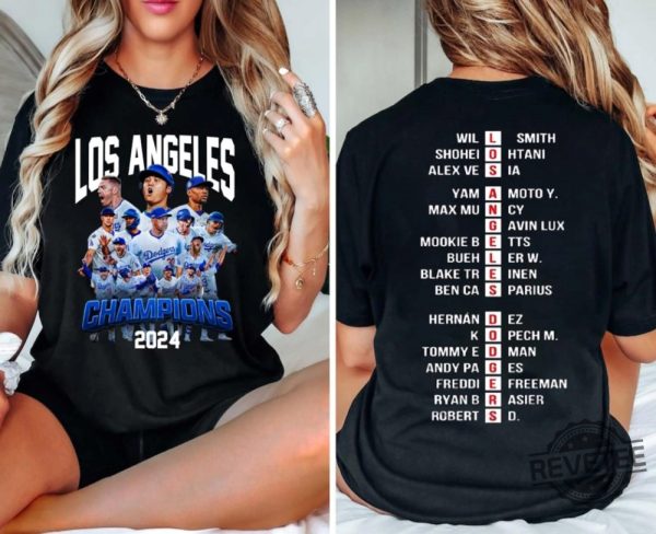 New Championship 2024 Los Angeles Dodgers Shirt Los Angeles Dodgers Retro Champs Sweatshirt Dodgers Championship Shirt revetee 1