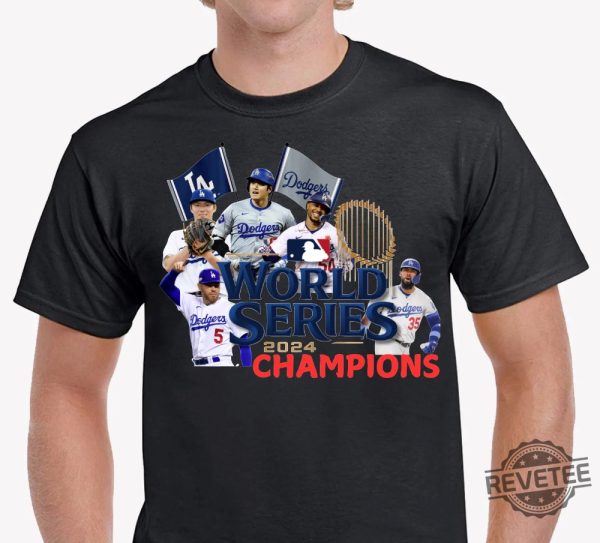 Los Angeles Dodgers World Series Champions Lineup 2024 T Shirt Dodgers World Series Shirt 2024 Hoodie Sweatshirt revetee 1