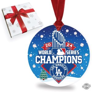 Dodgers World Series Champions 2024 Ornaments Dodgers World Series Ornament Dodgers Championship Ornament revetee 2