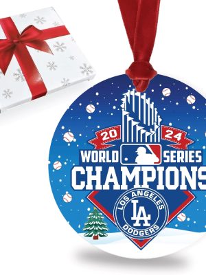 Dodgers World Series Champions 2024 Ornaments Dodgers World Series Ornament Dodgers Championship Ornament revetee 2