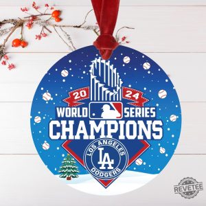 Dodgers World Series Champions 2024 Ornaments Dodgers World Series Ornament Dodgers Championship Ornament revetee 3