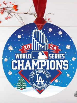 Dodgers World Series Champions 2024 Ornaments Dodgers World Series Ornament Dodgers Championship Ornament revetee 3