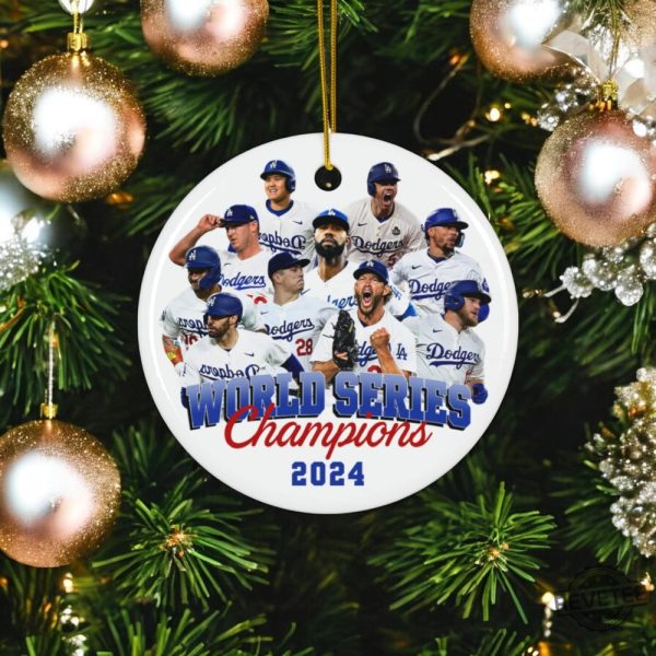 Los Angeles Dodgers World Series Champions 2024 Ornaments Dodgers World Series Ornament Dodgers Championship Ornament revetee 1