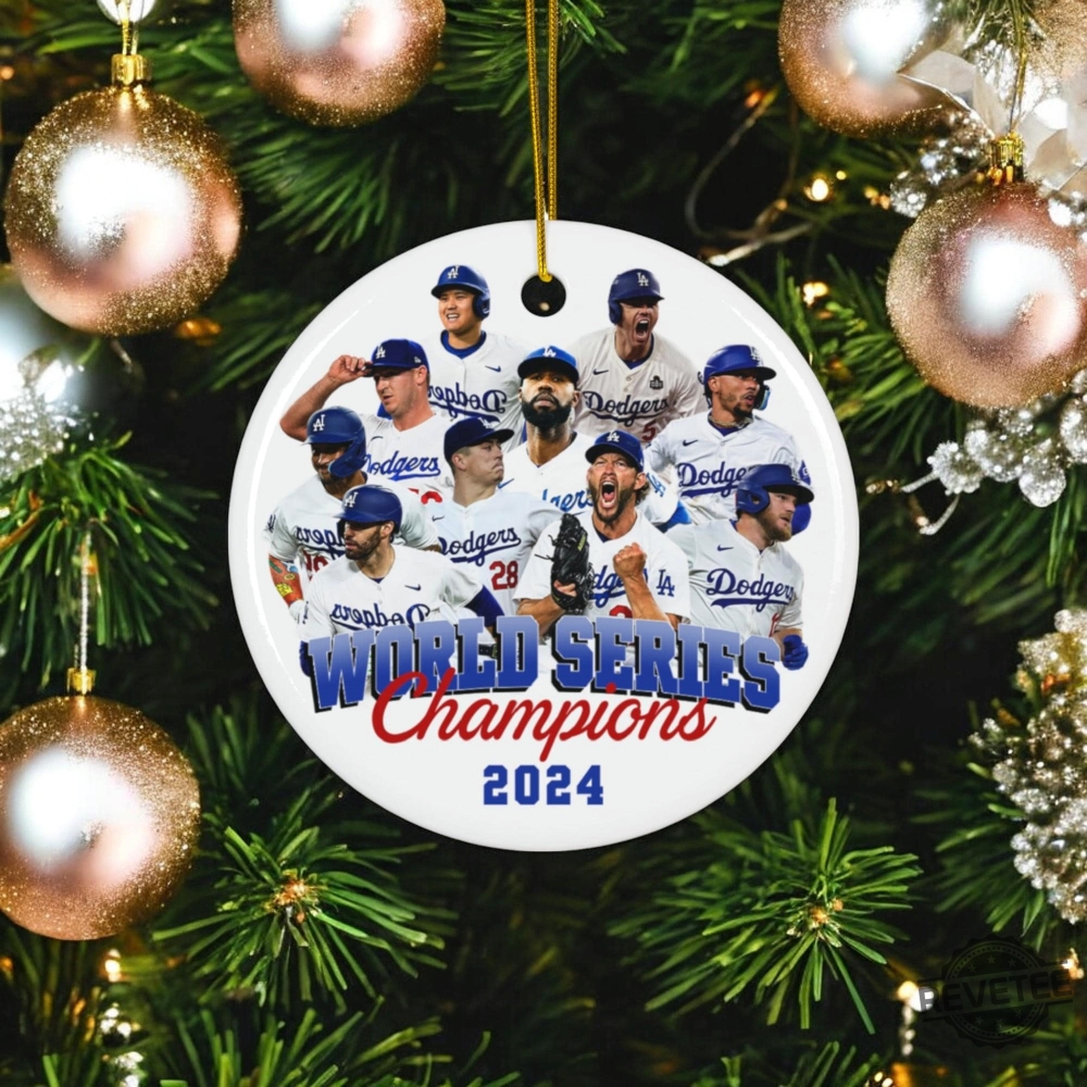 Los Angeles Dodgers World Series Champions 2024 Ornaments Dodgers World Series Ornament Dodgers Championship Ornament