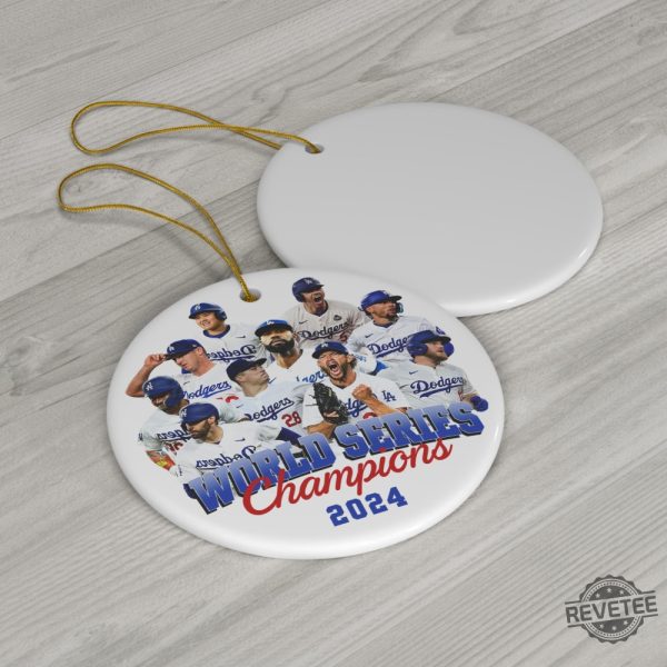 Los Angeles Dodgers World Series Champions 2024 Ornaments Dodgers World Series Ornament Dodgers Championship Ornament revetee 2