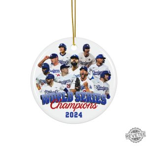 Los Angeles Dodgers World Series Champions 2024 Ornaments Dodgers World Series Ornament Dodgers Championship Ornament revetee 3