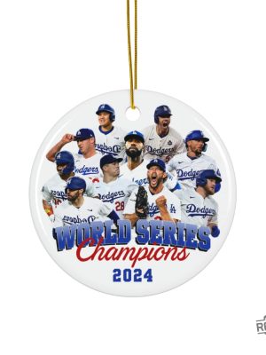 Los Angeles Dodgers World Series Champions 2024 Ornaments Dodgers World Series Ornament Dodgers Championship Ornament revetee 3