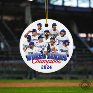 Los Angeles Dodgers World Series Champions 2024 Ornaments Dodgers World Series Ornament Dodgers Championship Ornament revetee 4