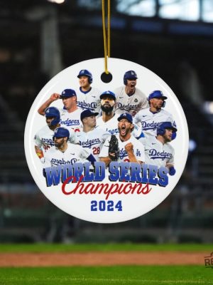 Los Angeles Dodgers World Series Champions 2024 Ornaments Dodgers World Series Ornament Dodgers Championship Ornament revetee 4