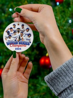 Los Angeles Dodgers World Series Champions 2024 Ornaments Dodgers World Series Ornament Dodgers Championship Ornament revetee 5