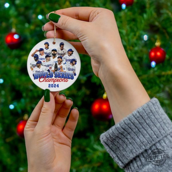 Los Angeles Dodgers World Series Champions 2024 Ornaments Dodgers World Series Ornament Dodgers Championship Ornament revetee 5