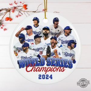 Los Angeles Dodgers World Series Champions 2024 Ornaments Dodgers World Series Ornament Dodgers Championship Ornament revetee 6