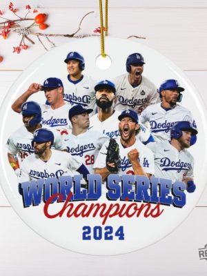 Los Angeles Dodgers World Series Champions 2024 Ornaments Dodgers World Series Ornament Dodgers Championship Ornament revetee 6