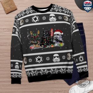 darth vader christmas sweater cute star wars characters ugly artificial wool sweatshirt laughinks 2