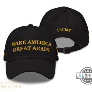 black and yellow maga hat donald trump gold dark make american great again never surrender embroidered baseball cap laughinks 5