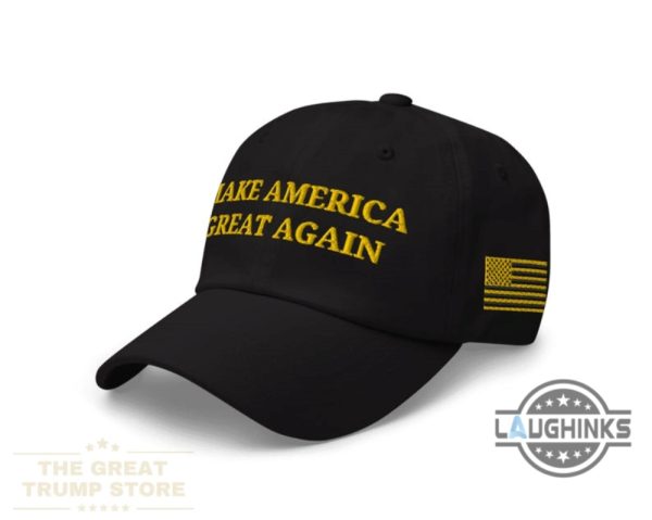 black and yellow maga hat donald trump gold dark make american great again never surrender embroidered baseball cap laughinks 8