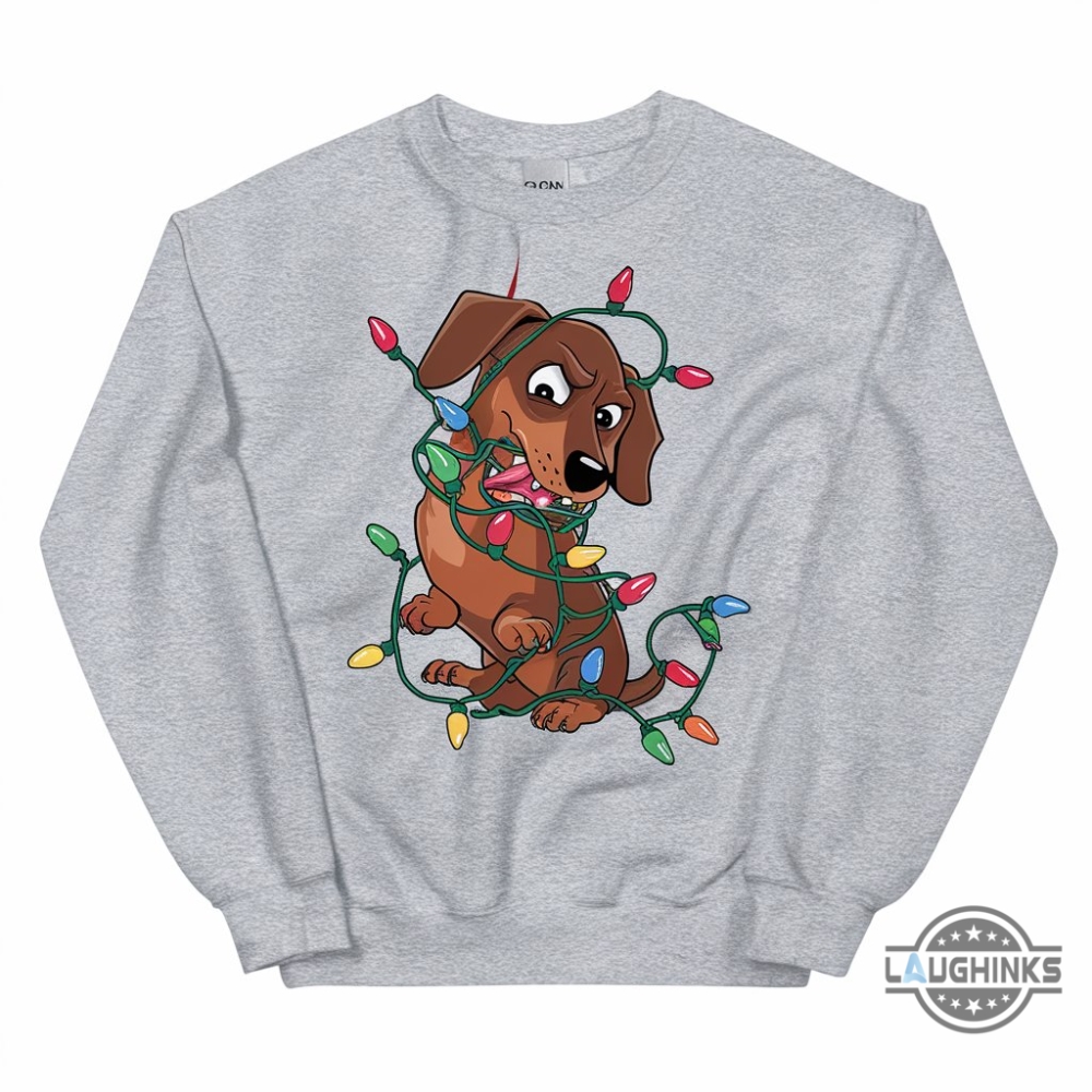 Dachshund Christmas Sweatshirt T Shirt Hoodie Cute Doxie Mom Crewneck Sweater Dog Lover Xmas Gift