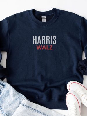 Harris Walz Embroidered Sweatshirt Shirt Hoodie Simple Pro Harris Walz 2024 Sweater Kamala Harris Tim Walz Supporter Crewneck revetee 5