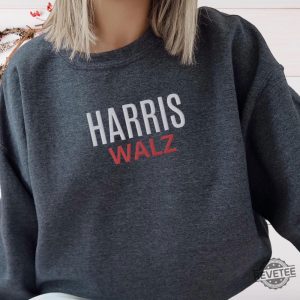 Harris Walz Embroidered Sweatshirt Shirt Hoodie Simple Pro Harris Walz 2024 Sweater Kamala Harris Tim Walz Supporter Crewneck revetee 6