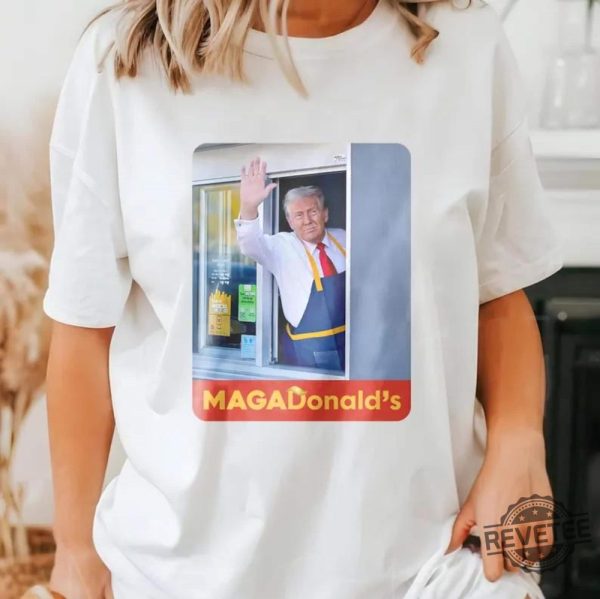 Trump Mcdonald Shirt Sweatshirt Pennsylvania Maga Trump 2024 Shirt Fast Food Trump Making Fries T Shirt Hoodie Unique revetee 1