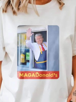 Trump Mcdonald Shirt Sweatshirt Pennsylvania Maga Trump 2024 Shirt Fast Food Trump Making Fries T Shirt Hoodie Unique revetee 2