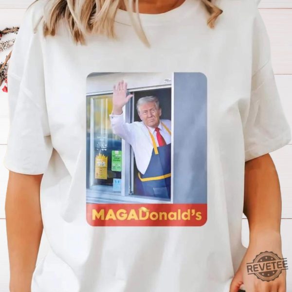 Trump Mcdonald Shirt Sweatshirt Pennsylvania Maga Trump 2024 Shirt Fast Food Trump Making Fries T Shirt Hoodie Unique revetee 2