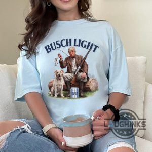 busch light donald trump shirt beer hunting graphic tee gift for hunters