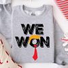 We Won Trump Sweatshirt 2024 Maga Sweater President Trump Sweatshirt Election 2024 Victory Trump Shirt Trump Victory Shirt revetee 1