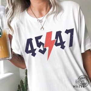 Trump 2024 T Shirt 45 47 Presidential Campaign Election Shirt Rock Band Style Patriotic Political Tee Trump 47 Shirt revetee 4