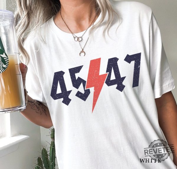 Trump 2024 T Shirt 45 47 Presidential Campaign Election Shirt Rock Band Style Patriotic Political Tee Trump 47 Shirt revetee 4