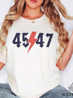 Trump 2024 T Shirt 45 47 Presidential Campaign Election Shirt Rock Band Style Patriotic Political Tee Trump 47 Shirt revetee 5