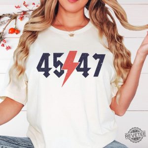 Trump 2024 T Shirt 45 47 Presidential Campaign Election Shirt Rock Band Style Patriotic Political Tee Trump 47 Shirt revetee 6