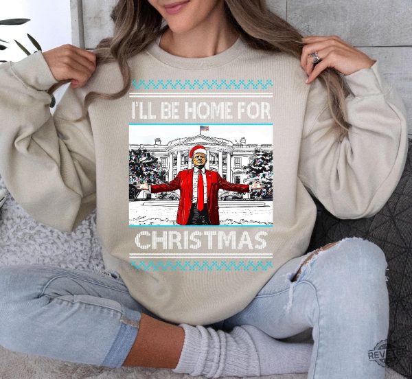 Trump Christmas Sweater President Trump Shirt Hoodie Trump 2024 Donald Trump Shirt Trump Shirts Trump Sweatshirt Trump Christmas Shirt revetee 3