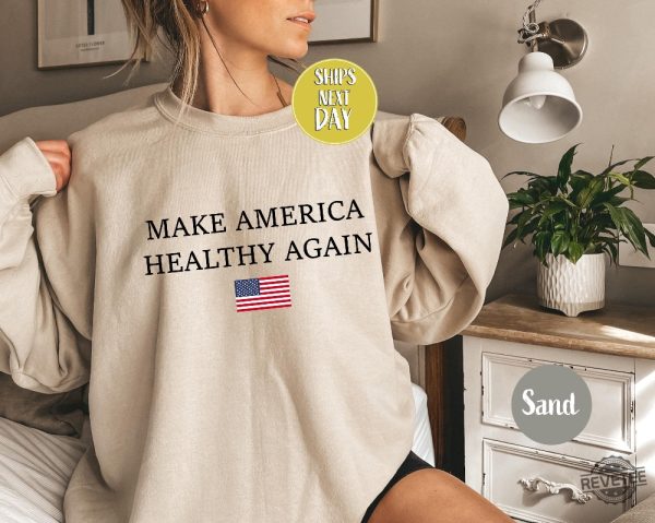 Make America Healthy Again Sweatshirt Support Trump Shirt Trump Vance 24 Sweater Make America Healthy Again Shirt Hoodie revetee 2